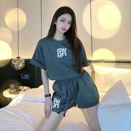 thumbnail for 网红休闲运动服套装女夏季新款时尚减龄炸街健身跑步学生两件套女