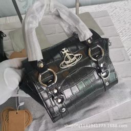 thumbnail for Queen Mother West Bowling Love Biker Bag High Edition Scottish Check Bag 1:1 Strap Shoulder Fashion Bag