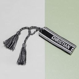 thumbnail for D home spot cotton embroidery wrist strap tassel woven bracelet women's bohemian letters European and American hand rope