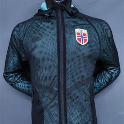 thumbnail for Cross-border new double-layer mesh appearance uniforms, in-stock club windbreaker long-sleeve football kit sets, long pull-up jackets, jerseys