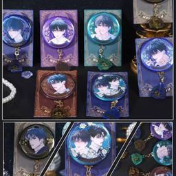 thumbnail for Official Bungo Stray Dog Monster Series Badge Blind Box Dazai Osamu Bachi Guzi Anime Anime Peripheral 2D Style