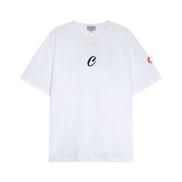 thumbnail for 2023 spring and summer New C,E creative three-dimensional embroidery crew neck pullover short sleeve men and women with a batch of hair