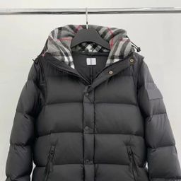 thumbnail for Cross-Border High Version American Fashion 25Fw Men&#039s and Women&#039s Three-In-One Handsome Detachable Sleeve Hooded Jacket down Jacket