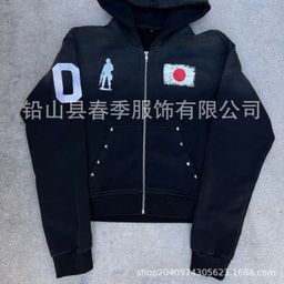 thumbnail for 2024 European and American cross-border letter fashion brand hooded autumn and winter new TEMU AliExpress Amazon sweatshirt hoodie