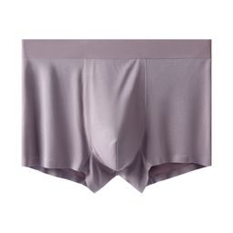 thumbnail for 60-Count Lenzing Modal Men's Underwear, Mid-Waist, Seamless, 10A Antibacterial, Breathable Boxer Briefs, Large Size Underwear