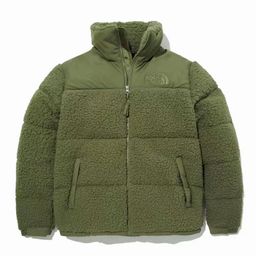 thumbnail for North face autumn and winter embroidery double-sided lambswool jacket men's and women's sports thickened down jacket stand-up collar jacket tide