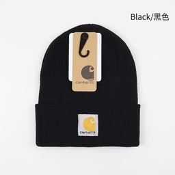 thumbnail for Factory Direct fashion brand European and American winter hat factory knitted hat new double-layer wool hat solid color tooling warm