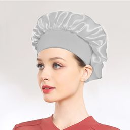thumbnail for 跨境热销宽边高弹力色丁睡帽 女士美容美发护发帽子 月子化疗帽