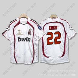 thumbnail for Italian Serie a Classic Team Retro Football Jerseys Ac Milan Kaká Inter Milan Home and Away Short-Sleeved Football Uniforms