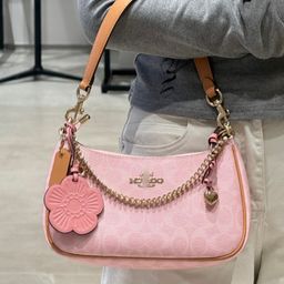 thumbnail for Kou Family Women's Bag, New Teri25 Monogram Underarm Bag, Versatile Single Shoulder Crossbody Crescent Bag, Hand-Carried Mahjong Chain Bag