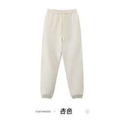 thumbnail for 530G heavy cotton basic pants, trendy casual couples, loose sweatpants, autumn and winter tight, leggings, men