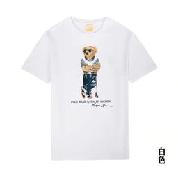thumbnail for T-shirt bear couple T-shirt short sleeve crew neck unisex print pattern T-shirt unisex