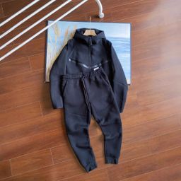 thumbnail for 25 Spring and Autumn Casual Sports Laminated TECH FIECE Technology Zipper Set Jacket Sweatpants 950+496