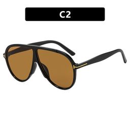 thumbnail for Large-frame toad-shaped sunglasses, T-shaped sunglasses, personalized ins, Internet celebrity sunglasses, European and American anti-ultraviolet concave shape