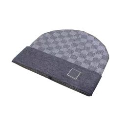 thumbnail for Cross border plaid hats, men's and women's autumn and winter versatile beanies, stretch knit hats, outdoor warm bun hats, cold hats