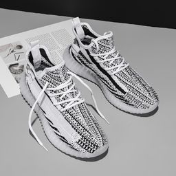 thumbnail for New Trendy Shoes 350 Coconut Shoes Breathable Flying Woven All-match sneaker Men and Women Couple Casual Platform White Shoes