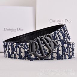 thumbnail for Fashion trend couple belt versatile classic CD buckle belt temperament premium belt printed slacks trouser belt