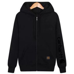 thumbnail for Cross-border Amazon European and American fashion brand carhartt new zipper hooded sweatshirt men's and women's fleece sweatshirt hoodie