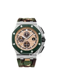 thumbnail for 2024 Independent Station Foreign Trade Hit A Swiss High-end Six-Hand Men's Quartz Watch Men's Silicone Band Sports