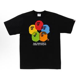 thumbnail for Camiseta de manga curta BAPE com cabeça de macaco e tubarão, 260g, fornecimento por atacado transfronteiriço de marca da moda, dropshipping para comércio exterior 22.