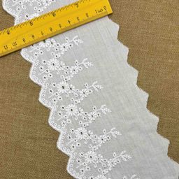 thumbnail for Cotton carved lace cotton punch strip flower children's clothing lace bow lace accessories factory in stock