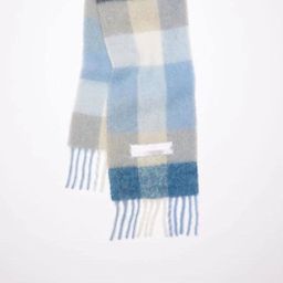 thumbnail for Scarf women's winter ac double-sided rainbow plaid shawl long seahorse hair color-blocked scarf men's tassel
