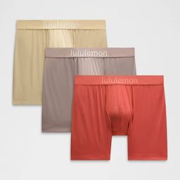 thumbnail for The new Lulu men's underwear is very easy to wear, and the three soft stretch sports long-legged boxers are modeled
