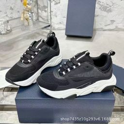 thumbnail for European station cross-border new D B22 sports casual shoes thick-soled fashion retro breathable men's and women's height increase daddy shoes