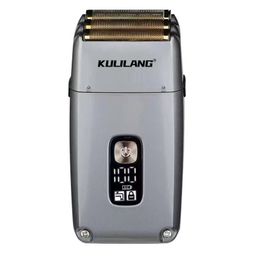 thumbnail for Upgraded triple net cutter head electric shaver washable razor LCD display haircut shaving head machine engraving shears