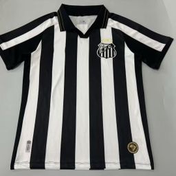 thumbnail for Camisa de futebol masculina de manga comprida para treino, uniforme de casa e fora, da Liga Brasileira 2627, Santos Neymar nº 10.