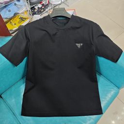 thumbnail for Cross-border pure cotton Pujia Metal Triangle summer hot-selling high-version short-sleeve T-shirts for both men and women