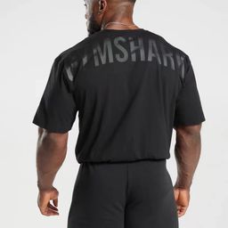 thumbnail for Gymshark power t-shirt Fitness Sports Short Sleeve Loose Fit Stretch Cotton T-Shirt Men