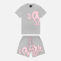 thumbnail for SynaWord High Street Fashion Hip Hop suit Men&#039;s 2023 Foreign Trade Explosions Trendy T-shirt Printed Syna Shorts