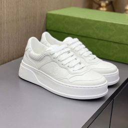 thumbnail for European station G family white shoes retro old flower thick sole heightening shoes ins men's and women's low-top versatile foreign trade couple shoes