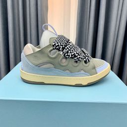 thumbnail for 2024 Spring New Bread Shoes Fashion Couple Dad Shoes Thick-soled Color-blocked German Training Shoes Running Non-slip Shoes For Men and Women
