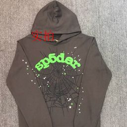 thumbnail for European and American trendy brands, spider webs, hip-hop singers, letter prints, hoodies, sweatshirts, sweatshirts, sweatpants, suit tides