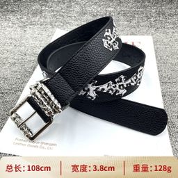 thumbnail for Cinto CH Crowe Holy Sword masculino com rolo oco, cinto feminino Evergreen Vine, cinto de celebridade do mesmo estilo perfurado retrô coração