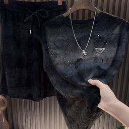 thumbnail for Colete masculino de verão 2025 moda versátil verão casual terno shorts rasgados calças finas soltas e modernas.