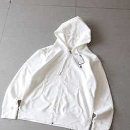 thumbnail for Cross-Border Ten-Color Rl Basic Pony Embroidered Logo Hooded Sweatshirt for Men and Women Trendy Zipper Jacket