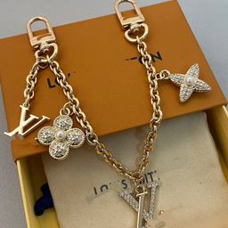 thumbnail for Donkey bag accessories four-leaf clover decoration extension chain transformation pendant high-grade non-fading metal bag pendant