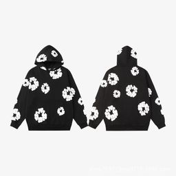 thumbnail for European and American Fashion Brand DenimTears Kanye Kapok Foam Loose Hip-hop Pullover Hooded Couples Sweat