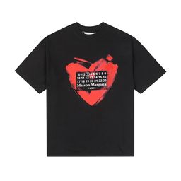 thumbnail for mm6 T-shirt 2023 summer new men&#039;s and women&#039;s lovers Arabic digital printing short sleeve