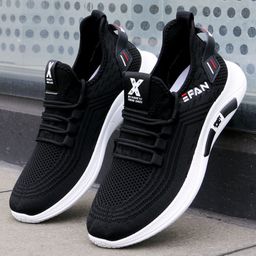 thumbnail for 2022 New Summer New Breathable Mesh Shoes Trendy All-match Men&#039s White Shoes Casual Lightweight Soft Sneakers