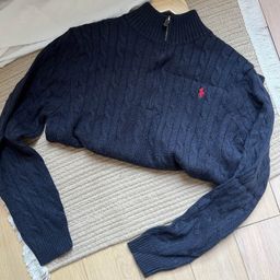 thumbnail for high quality 90 Wool 10 Cashmere Winter Thickened Sweater Men&#039s Half Zipper Paul Sweater Polo Collar Top for Men and Women