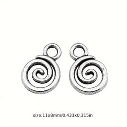 thumbnail for Simple Alloy Hollow Spiral Pendant Pendant DIY Bracelet Necklace Earrings Earrings Accessories