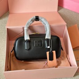 thumbnail for 2025 Casual New Cowhide Messenger Bag Genuine Leather Softy Padded Bowling Vintage Camera Crossbody Bag for Women