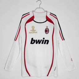 thumbnail for 0607AC Milan vintage jersey Kaka Nesta Maldini Inzaghi Pirlo long short sleeve football suit