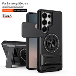 thumbnail for Suitable for Samsung S26Ultra Shunjia Mobile Phone Case S25Ultra Sliding Window Stand S24Ultra Anti-Fall Protective Case