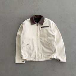 thumbnail for In stock: Heavyweight vintage J130 American hooded pre-loved washed distressed canvas cotton jacket jacket for men and women