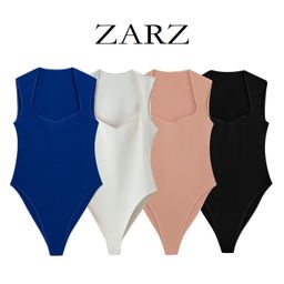 thumbnail for ZARZ 自制 欧美风 新款女装 洋气时髦方领弹力连体衣5584260712